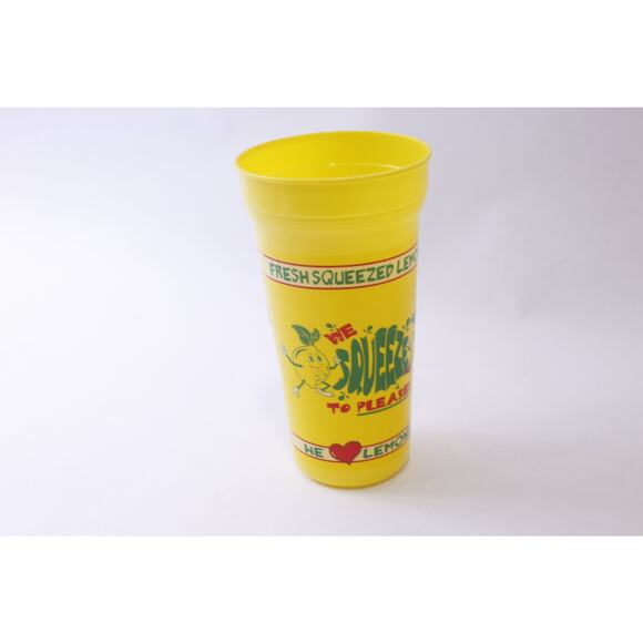 We Squeeze To Please, Yellow Lemonade Cup, Plastic Glass, Summer, Party - Picture 2 of 3